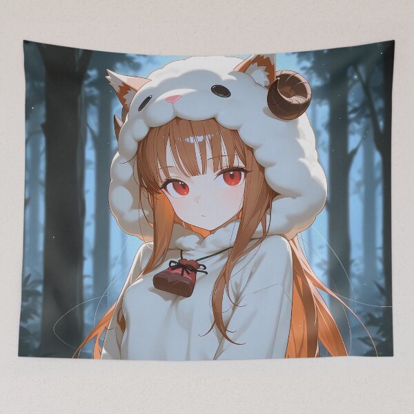 Item preview, Holo Spice And Wolf Cozy Onesie Misty Forest Winter designed and sold by Tokyonomad.