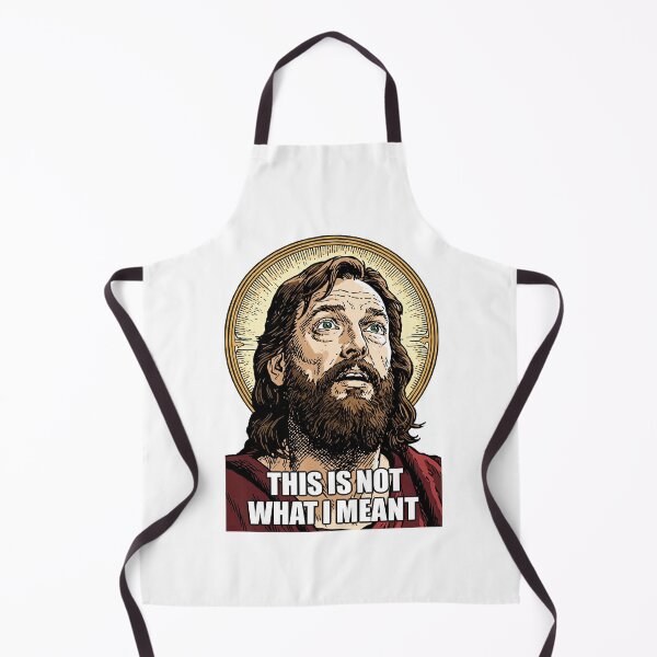 Item preview, This Is Not What I Meant Jesus Halo Art designed and sold by Piotrek0001.