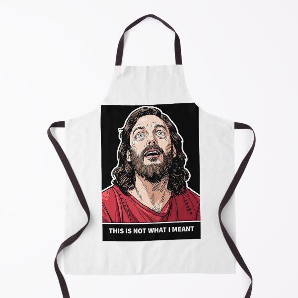 Artikelvorschau, Das habe ich nicht gemeint (Jesus, schwarzer Hintergrund) entworfen und verkauft von Piotrek0001.