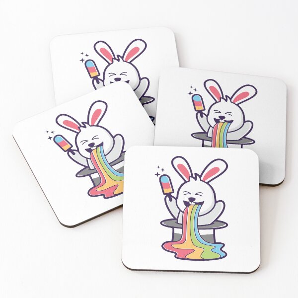 Item preview, agic Bunny Vomiting Rainbow designed and sold by Bornkiu.