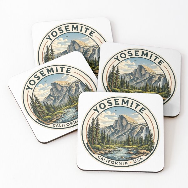 Item preview, Yosemite National Park Sticker Vintage California Travel Design designed and sold by pod24.