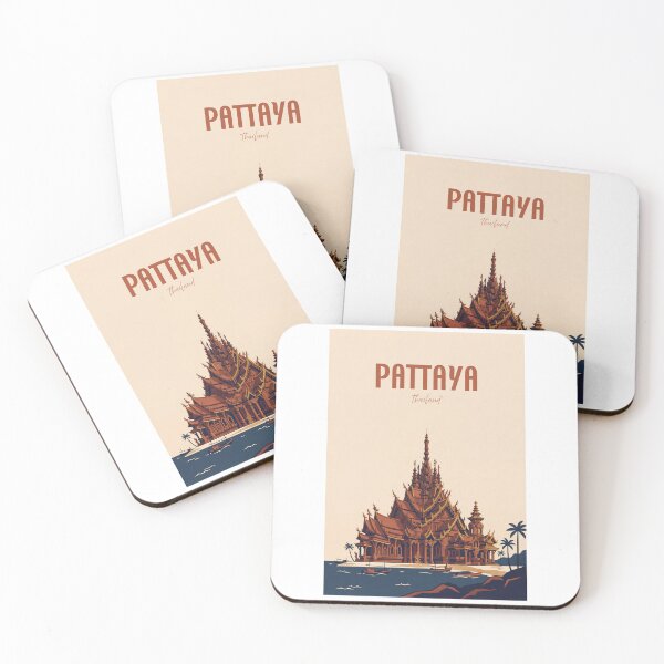 Item preview, Pattaya Thailand Sanctuary of Truth Retro designed and sold by NeuralVibe.