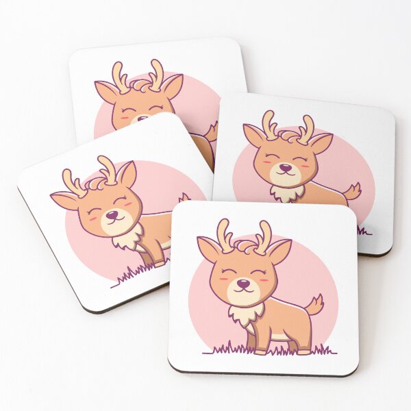 Item preview, Cute Reindeer in Grass Field designed and sold by Bornkiu.