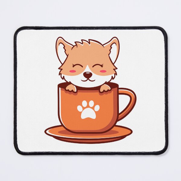 Item preview, Cute Fennec Fox Teacup Kawaii Coffee Mug designed and sold by Bornkiu.