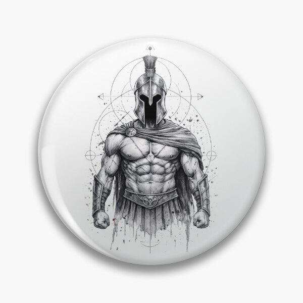 Item preview, Your Strength is Born in Sacrifice - Gritty Spartan Warrior designed and sold by Joruproyect.
