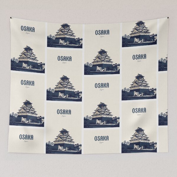 Item preview, Osaka Japan Retro Travel designed and sold by NeuralVibe.