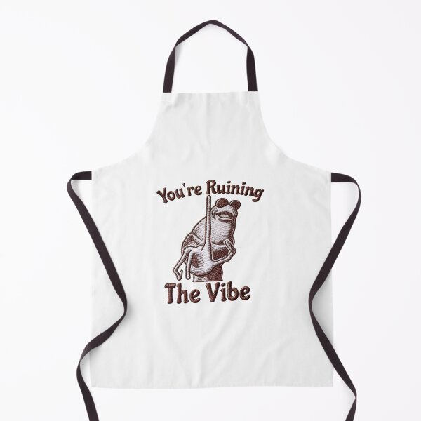 Item preview, You're Ruining The Vibe - Sarcastic Frog Embroidery designed and sold by cubomtumeshop.