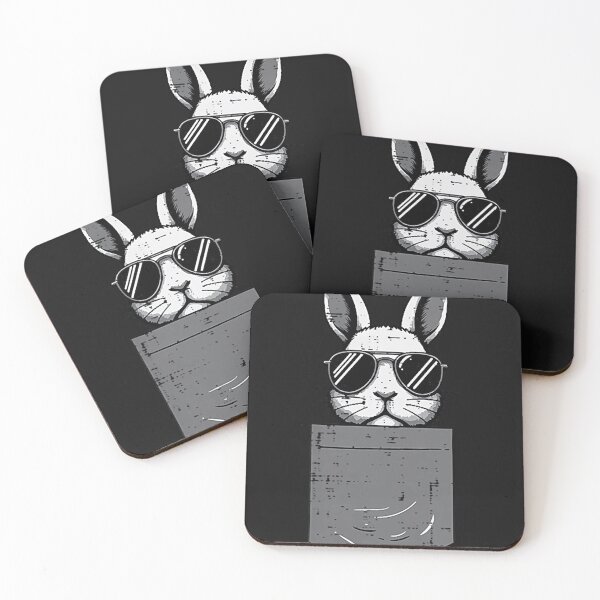 Item preview, Cool Bunny in Pocket with Sunglasses Design designed and sold by trangsang2584.