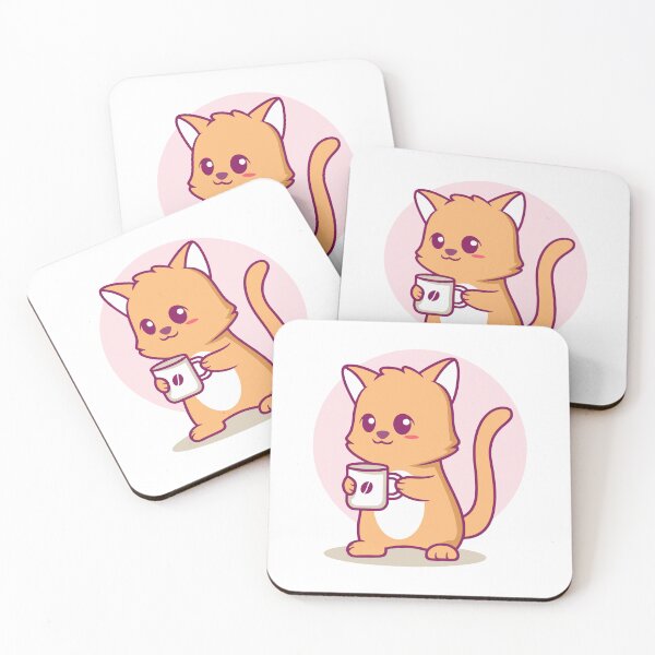 Item preview, Kawaii Cat Coffee Bean Mug Funny Animal designed and sold by Bornkiu.