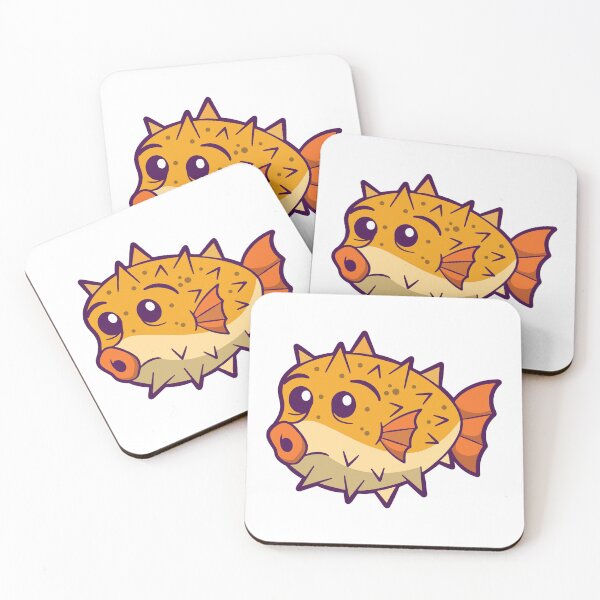 Item preview, Cute Puffer Fish Cartoon Funny Sea Creature designed and sold by Bornkiu.