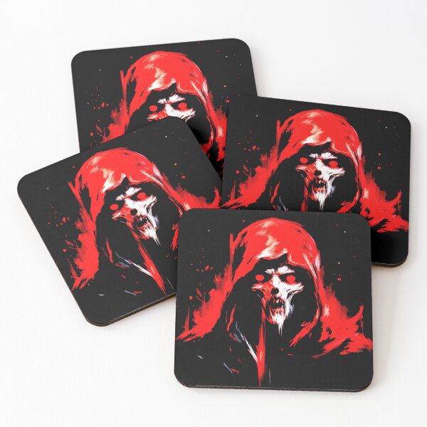 Item preview, Horror T-Shirt – Grim Reaper Red Hood Dark Graphic Tee designed and sold by VikArtStudio.