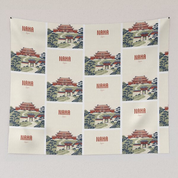 Item preview, Naha Japan Shuri Castle Traditional Vintage designed and sold by NeuralVibe.