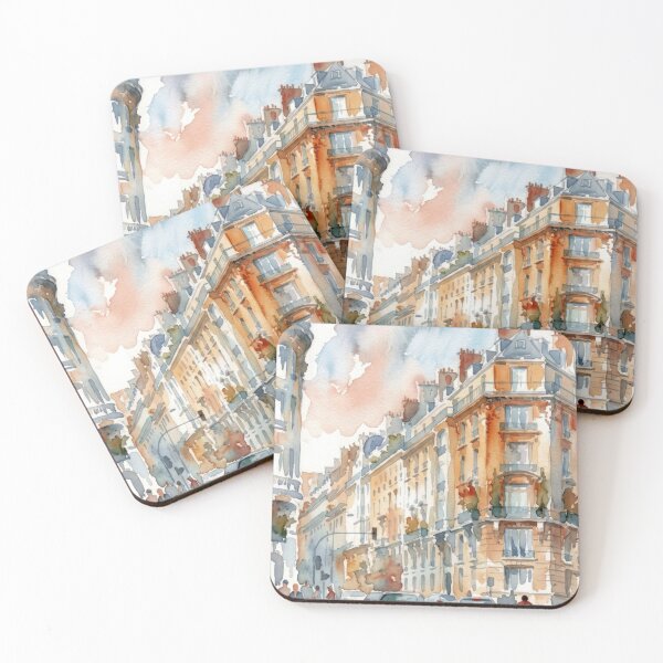 Item preview, Paris Haussmann Street Watercolor designed and sold by caracatita75.