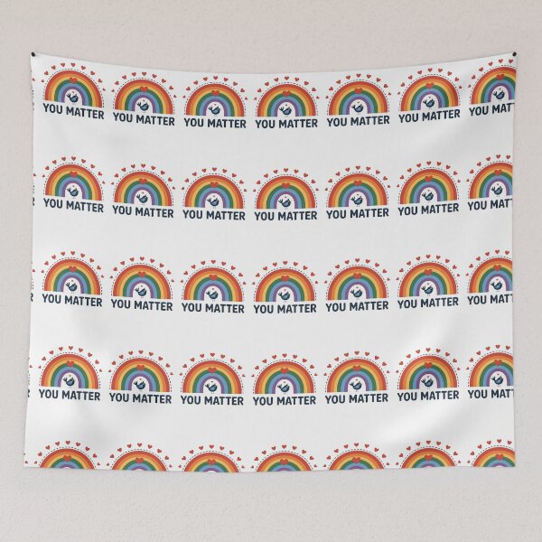 Item preview, You Matter Rainbow Bird Positive Quote designed and sold by cubomtumeshop.