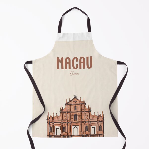 Item preview, Retro Macau Landmark Ruins of St Paul designed and sold by NeuralVibe.