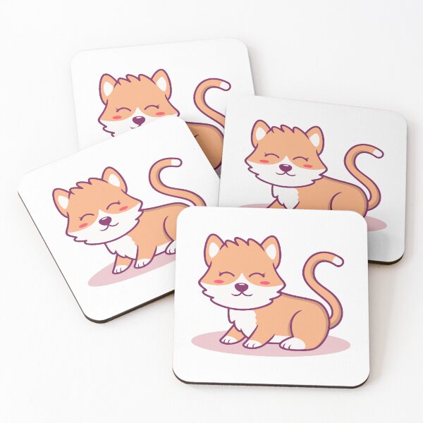 Item preview, Cute Sitting Fox Kawaii Animal Illustration designed and sold by Bornkiu.