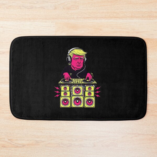 Item preview, DJ Trump Pop Art - Neon Music Remix designed and sold by cubomtumeshop.