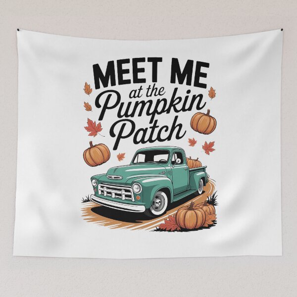 Item preview, Meet Me At The Pumpkin Patch Halloween Thanksgiving Pumpkin designed and sold by papertaless.