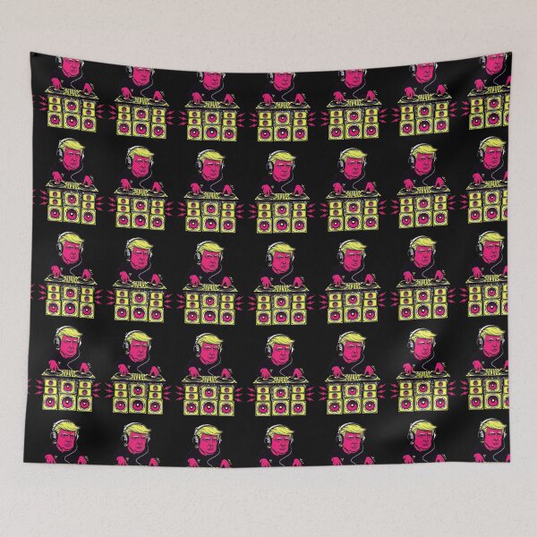 Item preview, DJ Trump Pop Art - Neon Music Remix designed and sold by cubomtumeshop.