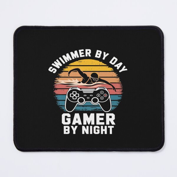 Item preview, Swimmer By Day Gamer By Night Swimming Swim Gaming   designed and sold by VinhSinh.