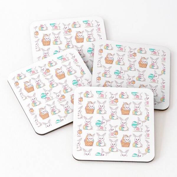 Item preview, Cute Easter Bunny and Egg Pattern Art designed and sold by Bornkiu.