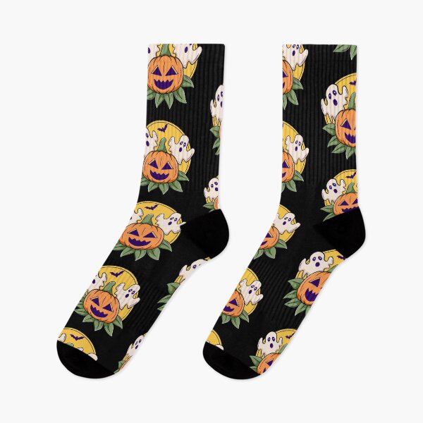 Item preview, Spooky Pumpkin Halloween Night with Ghosts and Bats designed and sold by Bornkiu.