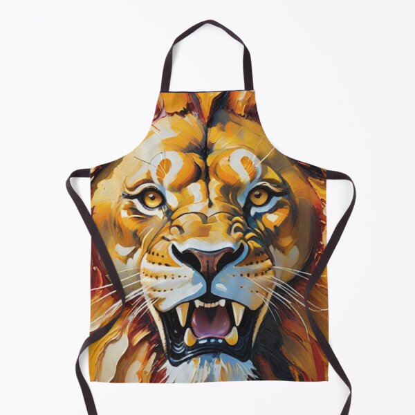 Item preview, Abstract Lion Art – Colorful Wildlife Painting designed and sold by The Digital Compass.