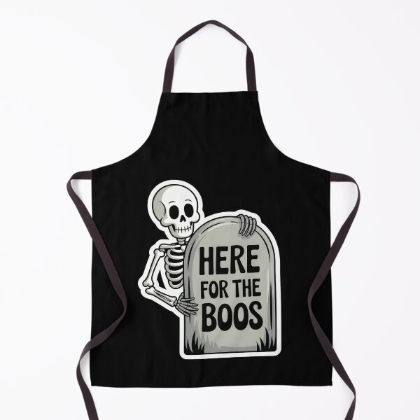 Item preview, Here for the Boos Skeleton Hiding Behind Tomb Funny Halloween Design designed and sold by Raw Tigers.
