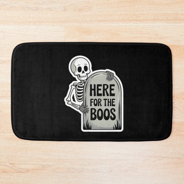 Item preview, Here for the Boos Skeleton Hiding Behind Tomb Funny Halloween Design designed and sold by Raw Tigers.