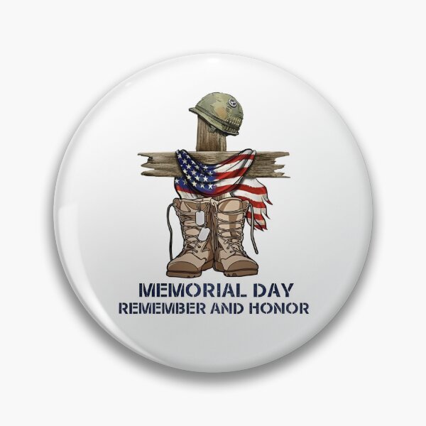 Item preview, Memorial Day Remember and Honor - Fallen Soldier Cross designed and sold by cubomtumeshop.