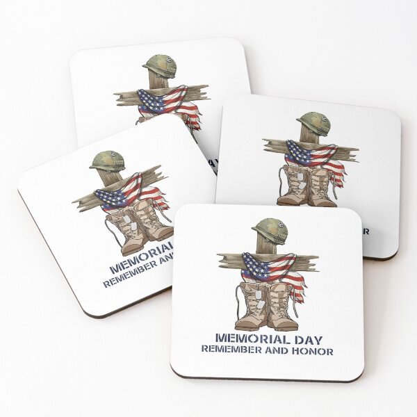 Item preview, Memorial Day Remember and Honor - Fallen Soldier Cross designed and sold by cubomtumeshop.