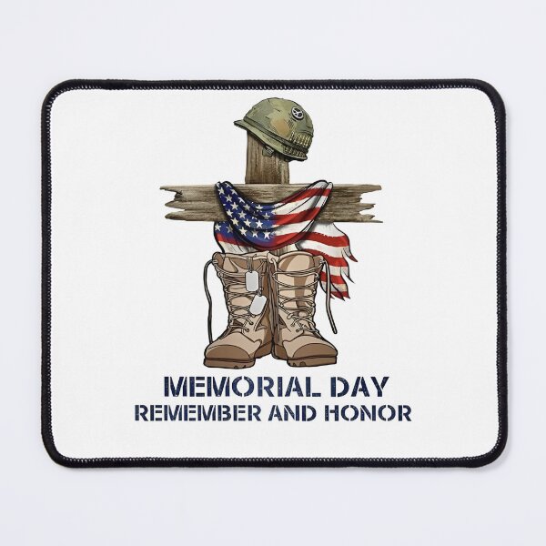 Item preview, Memorial Day Remember and Honor - Fallen Soldier Cross designed and sold by cubomtumeshop.