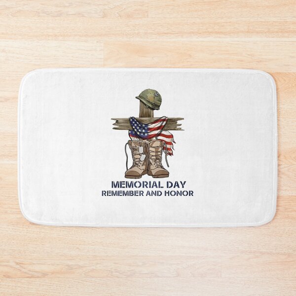 Item preview, Memorial Day Remember and Honor - Fallen Soldier Cross designed and sold by cubomtumeshop.