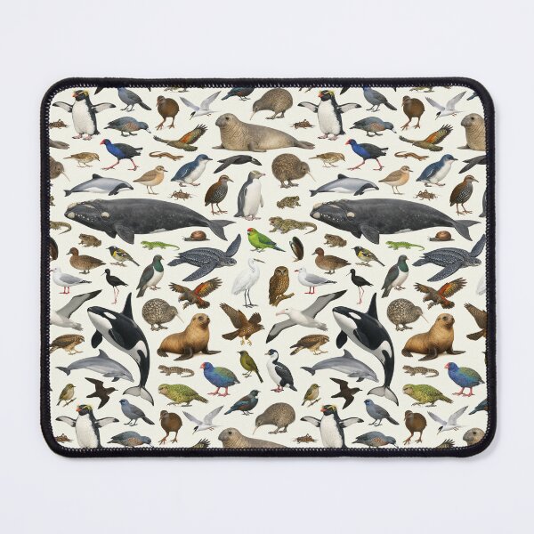 Item preview, Animals of New Zealand Retro Style Wildlife Chart designed and sold by kakarikihill.