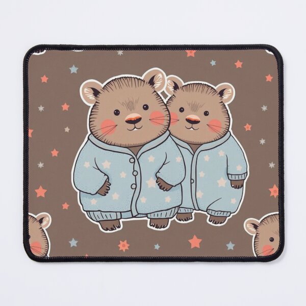 Item preview, Cute Wombats in Pyjamas designed and sold by pUNKnown.