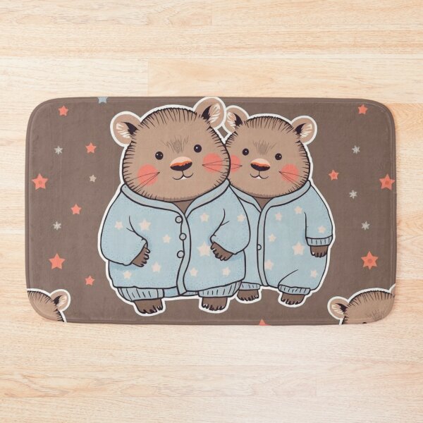 Item preview, Cute Wombats in Pyjamas designed and sold by pUNKnown.