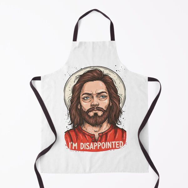 Item preview, Im Disappointed Jesus Red Shirt Halo Art designed and sold by Piotrek0001.