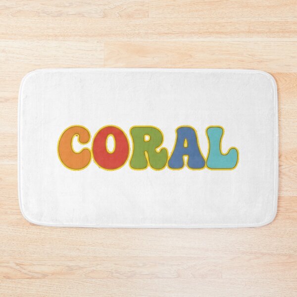 Item preview, ❤️ Coral Personalized Name Wavy Retro Shirt, Coffee Mug, Sticker Gift designed and sold by HelixPedia.