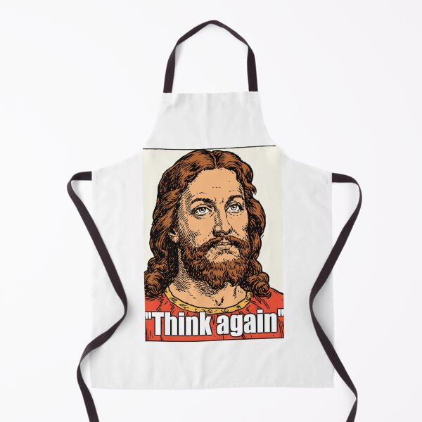 Item preview, Think Again Jesus Meme Red Shirt designed and sold by Piotrek0001.