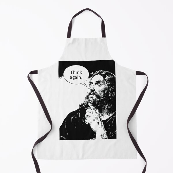 Item preview, Think Again Jesus Black and White Speech Bubble designed and sold by Piotrek0001.