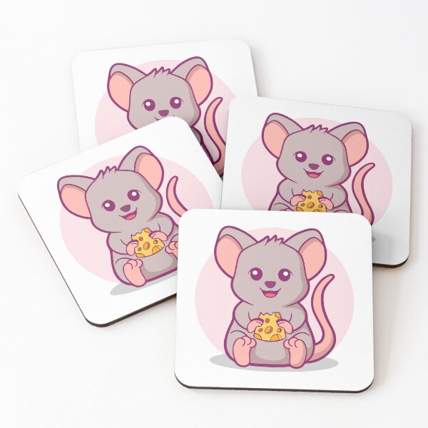 Item preview, Adorable Little Mouse Eating Yellow Cheese designed and sold by Bornkiu.
