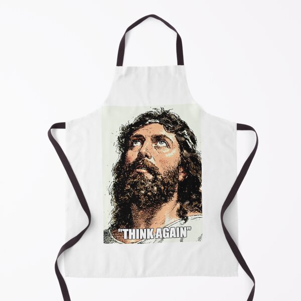 Item preview, Think Again Jesus Dark Background Portrait designed and sold by Piotrek0001.