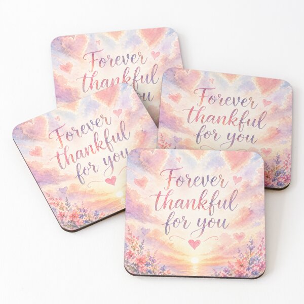 Item preview, Forever Thankful For You Sunset Watercolour | Mothers Day or Birthday designed and sold by inspired-works.