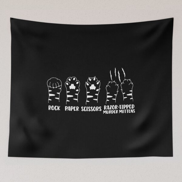 Item preview, Rock Paper Scissors Cat Murder Mittens Funny Shirt designed and sold by Dmo3HarkoArt.