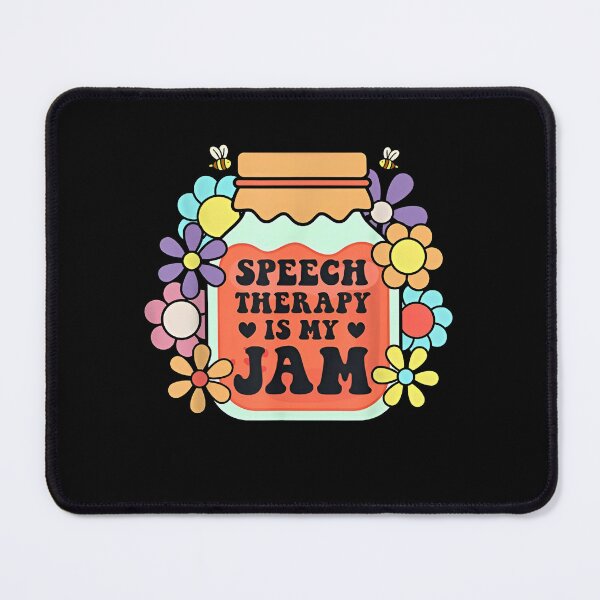 Item preview, Retro Speech Therapy Is My Jam Groovy SLP Jar designed and sold by cubomtumeshop.