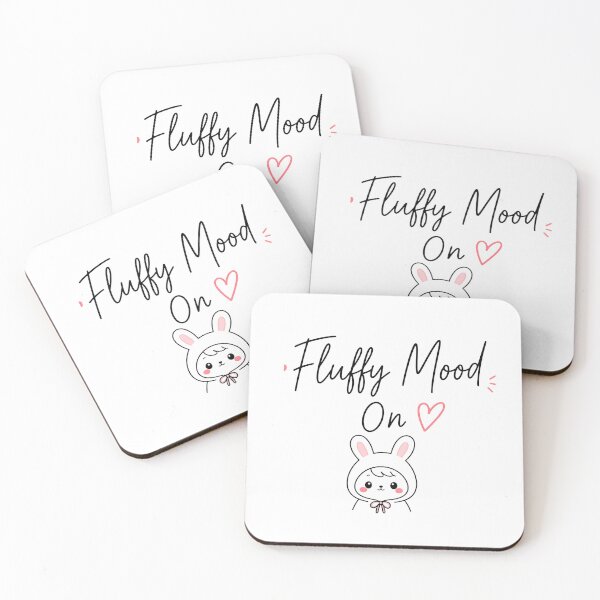 Item preview, Fluffy Mood On Bunny Cute Hoodie Sticker | Kawaii Bunny Aesthetic Sticker designed and sold by Lovestickerco.