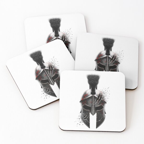 Item preview, Your Scars Prove Your Strength - Battle-Worn Spartan Helmet designed and sold by Joruproyect.