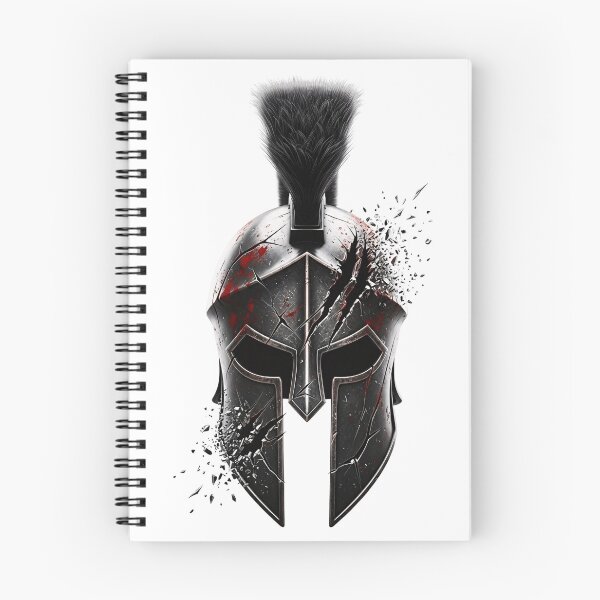 Item preview, Your Scars Prove Your Strength - Battle-Worn Spartan Helmet designed and sold by Joruproyect.