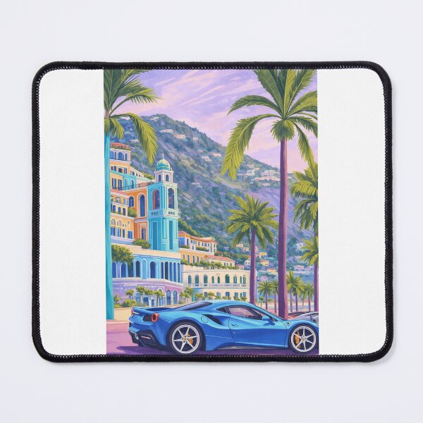 Item preview, Monaco Riviera Luxury with Blue Supercar designed and sold by ArtQueen777.