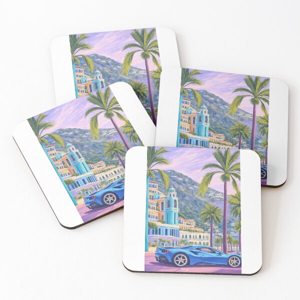 Item preview, Monaco Riviera Luxury with Blue Supercar  designed and sold by ArtQueen777.